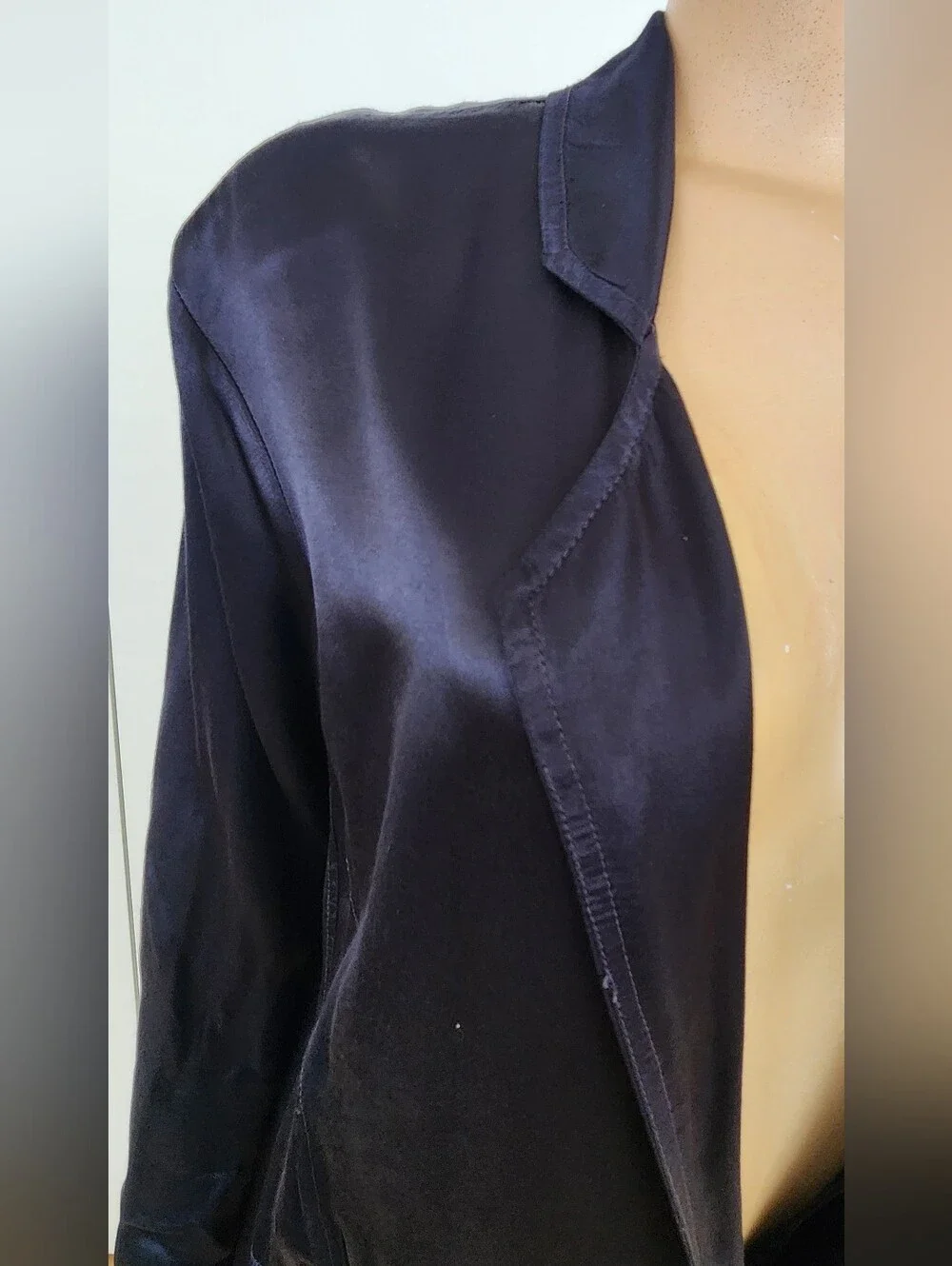 Jaga Navy Satin Blazer